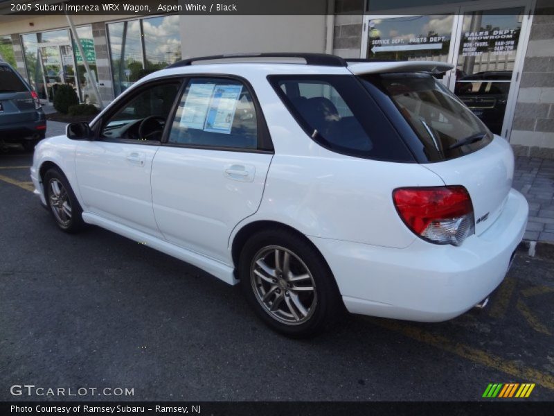 Aspen White / Black 2005 Subaru Impreza WRX Wagon