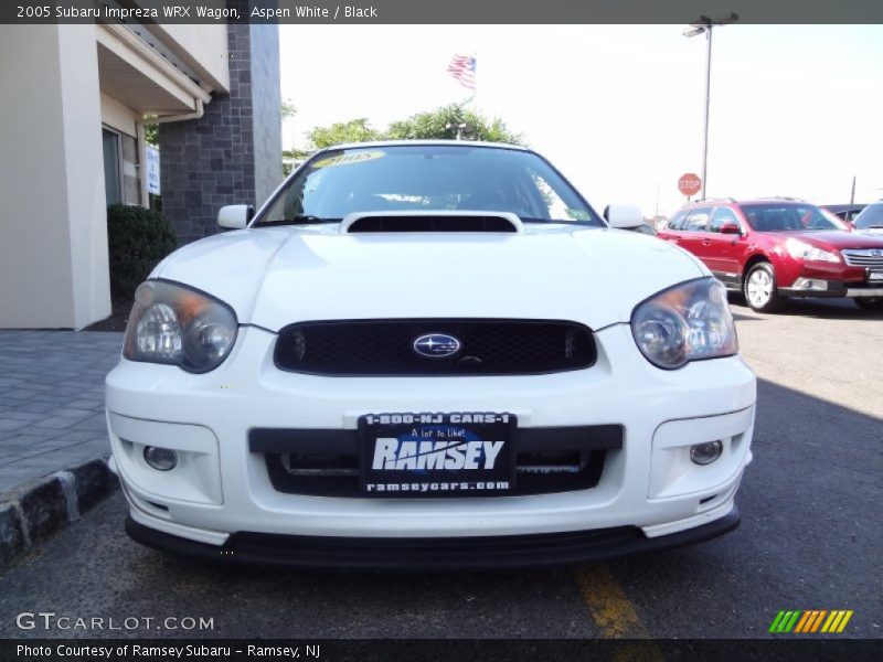 Aspen White / Black 2005 Subaru Impreza WRX Wagon