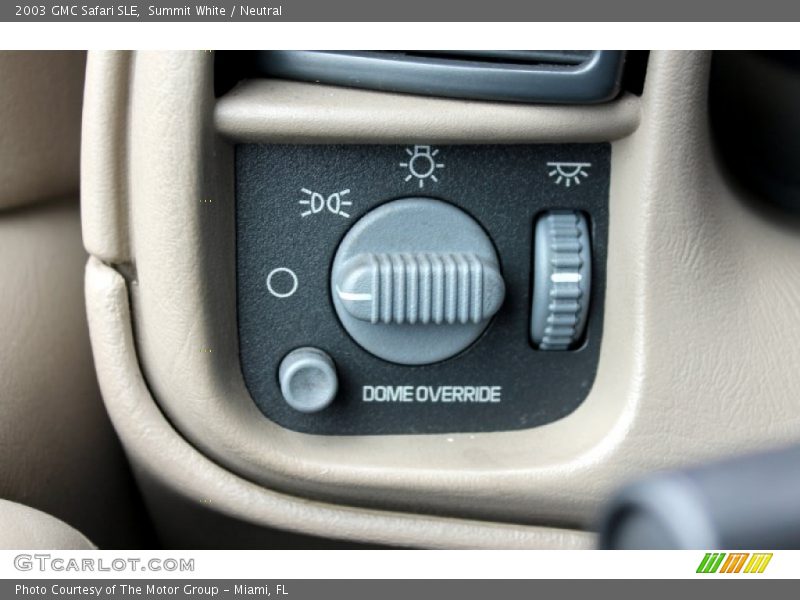 Controls of 2003 Safari SLE