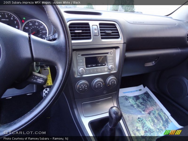 Aspen White / Black 2005 Subaru Impreza WRX Wagon
