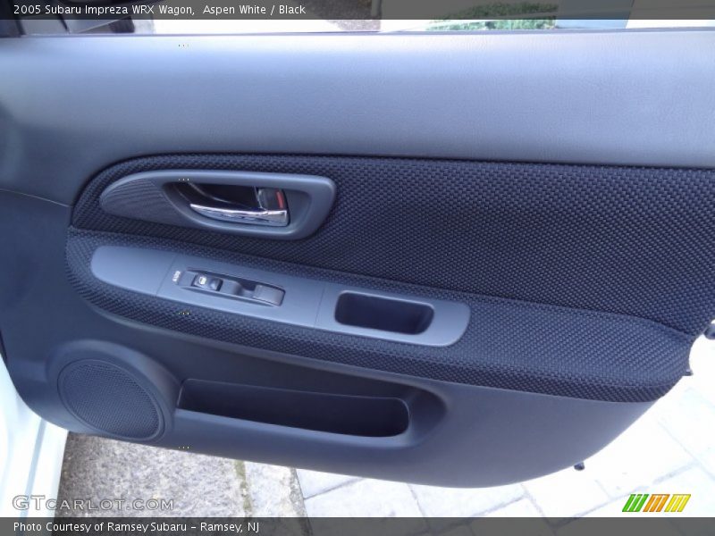 Aspen White / Black 2005 Subaru Impreza WRX Wagon