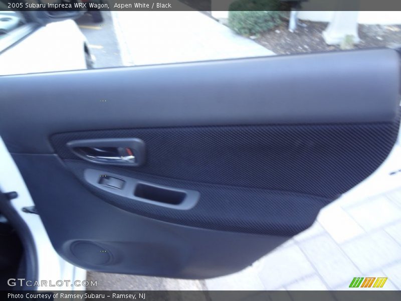 Aspen White / Black 2005 Subaru Impreza WRX Wagon