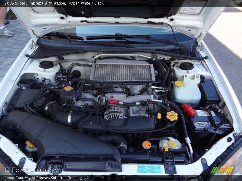 Aspen White / Black 2005 Subaru Impreza WRX Wagon