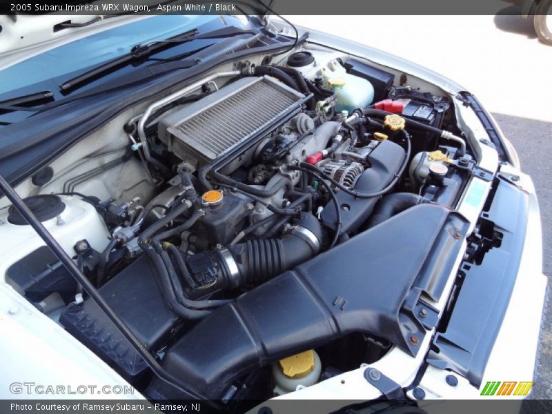 Aspen White / Black 2005 Subaru Impreza WRX Wagon