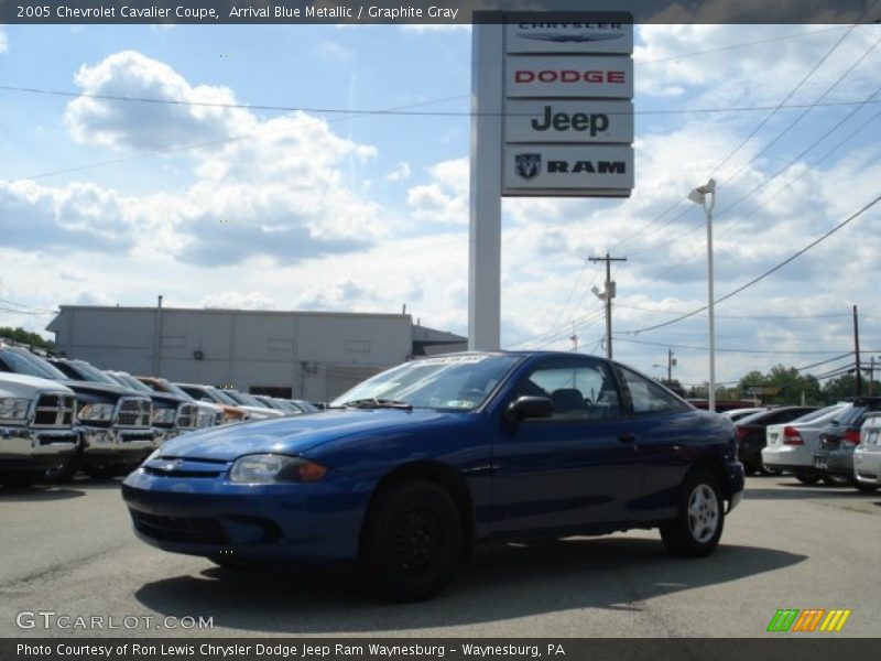 Arrival Blue Metallic / Graphite Gray 2005 Chevrolet Cavalier Coupe