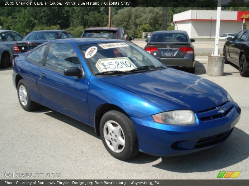 Arrival Blue Metallic / Graphite Gray 2005 Chevrolet Cavalier Coupe
