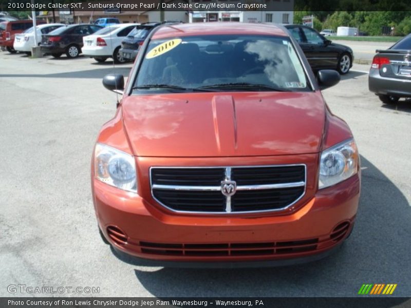 Sunburst Orange Pearl / Dark Slate Gray/Medium Graystone 2010 Dodge Caliber SXT