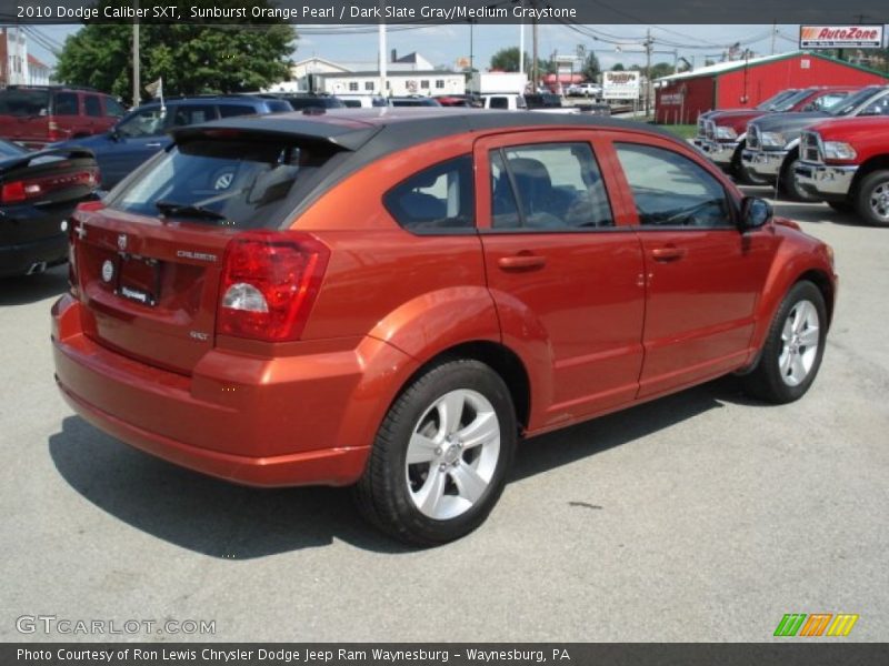Sunburst Orange Pearl / Dark Slate Gray/Medium Graystone 2010 Dodge Caliber SXT
