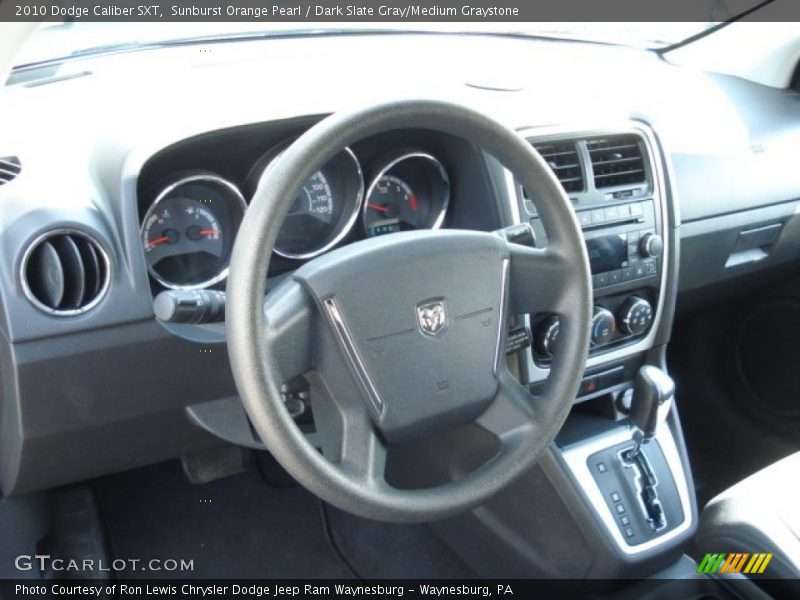 Sunburst Orange Pearl / Dark Slate Gray/Medium Graystone 2010 Dodge Caliber SXT