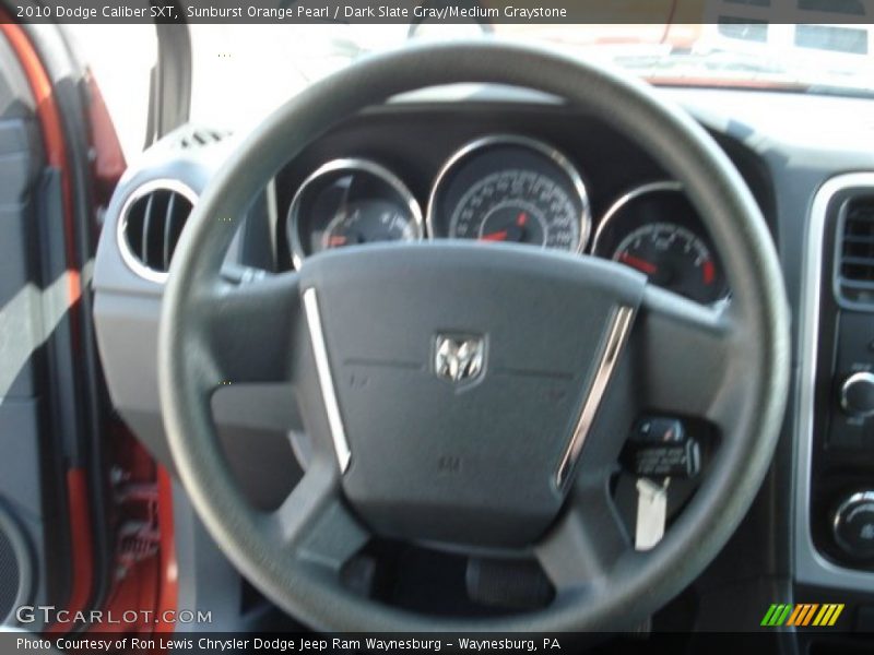 Sunburst Orange Pearl / Dark Slate Gray/Medium Graystone 2010 Dodge Caliber SXT