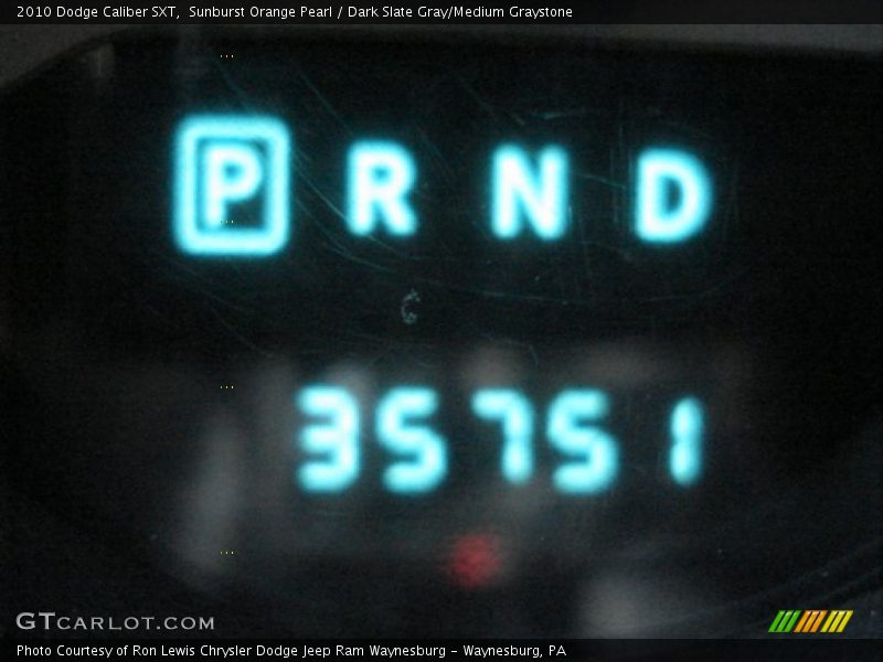 Sunburst Orange Pearl / Dark Slate Gray/Medium Graystone 2010 Dodge Caliber SXT