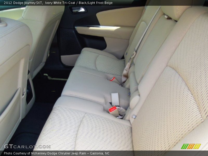 Ivory White Tri-Coat / Black/Light Frost Beige 2012 Dodge Journey SXT