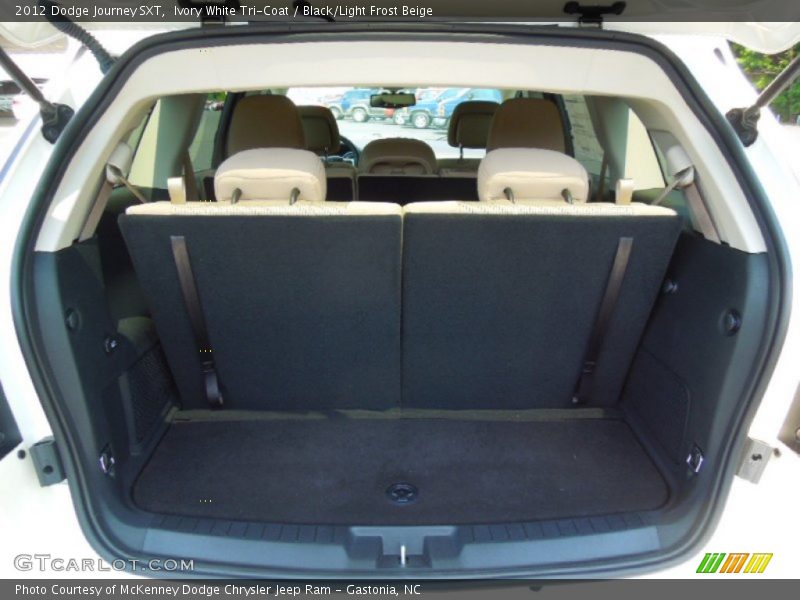 Ivory White Tri-Coat / Black/Light Frost Beige 2012 Dodge Journey SXT