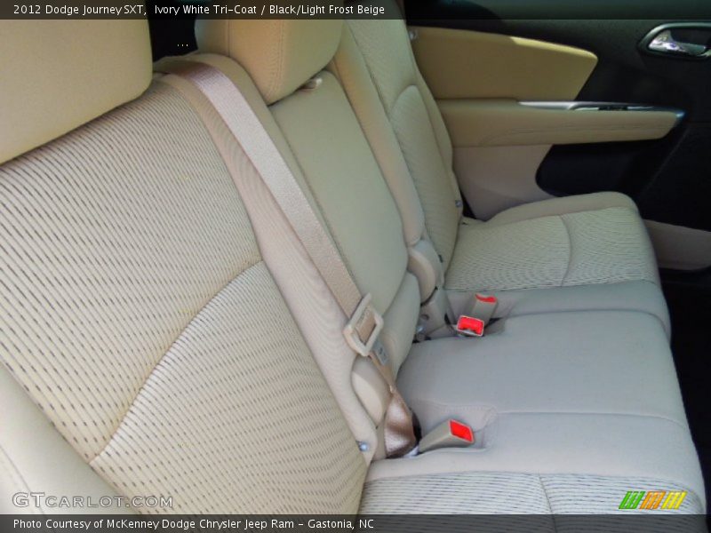 Ivory White Tri-Coat / Black/Light Frost Beige 2012 Dodge Journey SXT