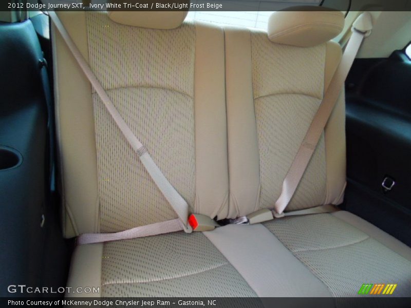 Ivory White Tri-Coat / Black/Light Frost Beige 2012 Dodge Journey SXT