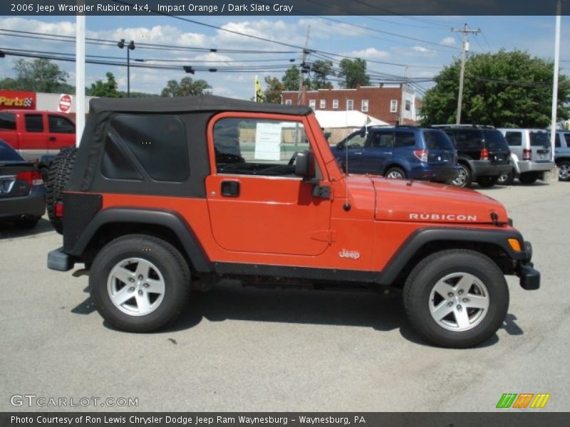 Impact Orange / Dark Slate Gray 2006 Jeep Wrangler Rubicon 4x4