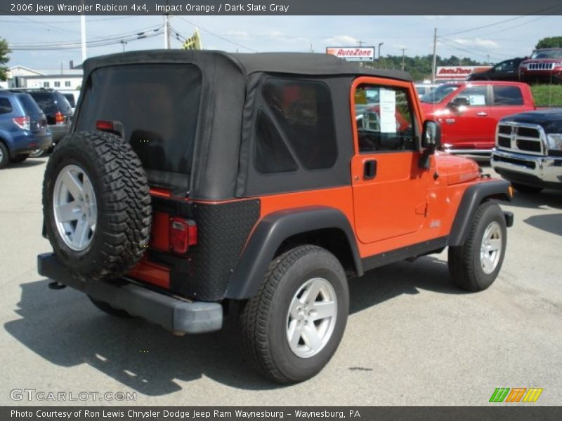 Impact Orange / Dark Slate Gray 2006 Jeep Wrangler Rubicon 4x4