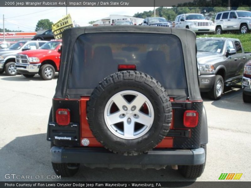 Impact Orange / Dark Slate Gray 2006 Jeep Wrangler Rubicon 4x4