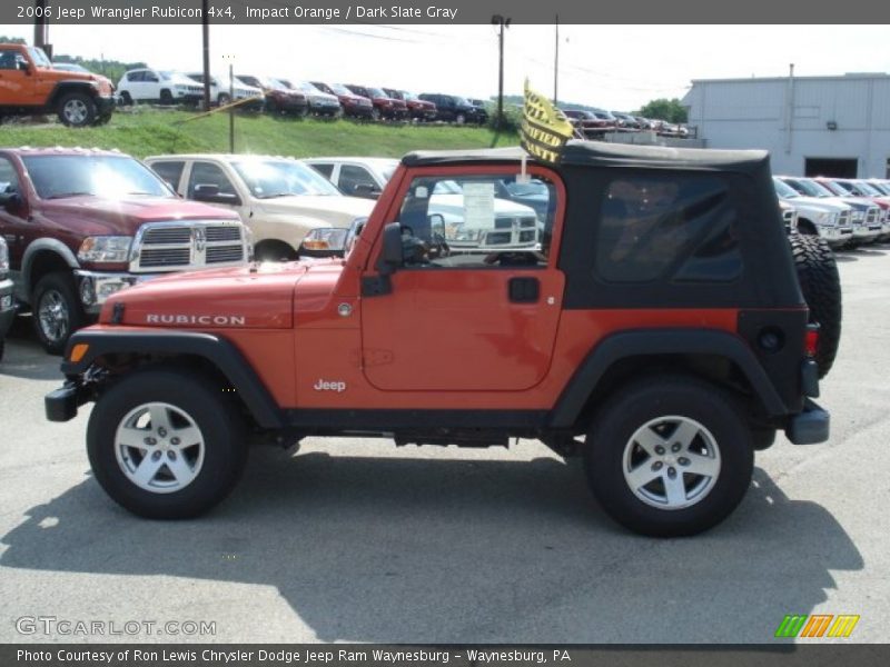 Impact Orange / Dark Slate Gray 2006 Jeep Wrangler Rubicon 4x4