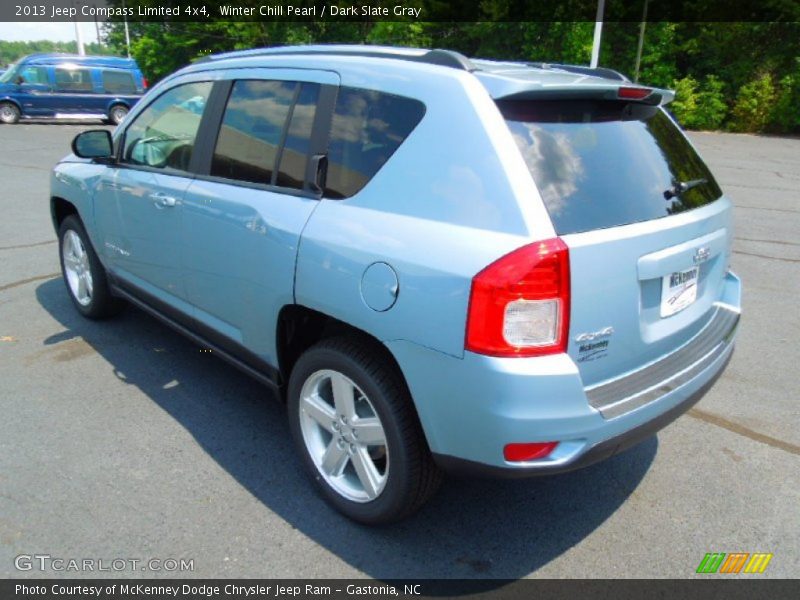 Winter Chill Pearl / Dark Slate Gray 2013 Jeep Compass Limited 4x4