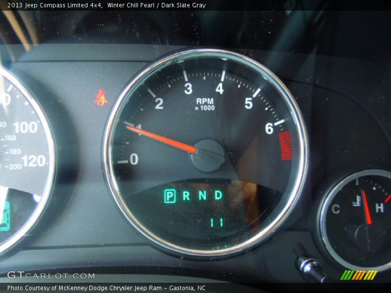 Winter Chill Pearl / Dark Slate Gray 2013 Jeep Compass Limited 4x4
