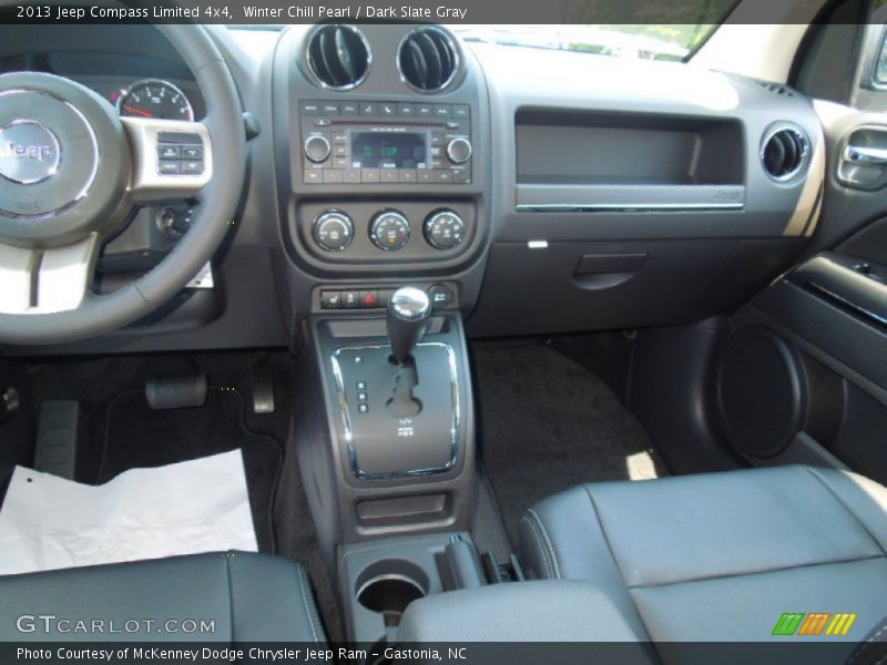 Winter Chill Pearl / Dark Slate Gray 2013 Jeep Compass Limited 4x4