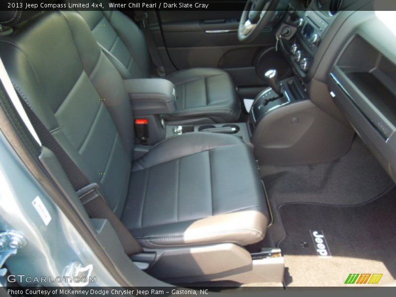 Winter Chill Pearl / Dark Slate Gray 2013 Jeep Compass Limited 4x4