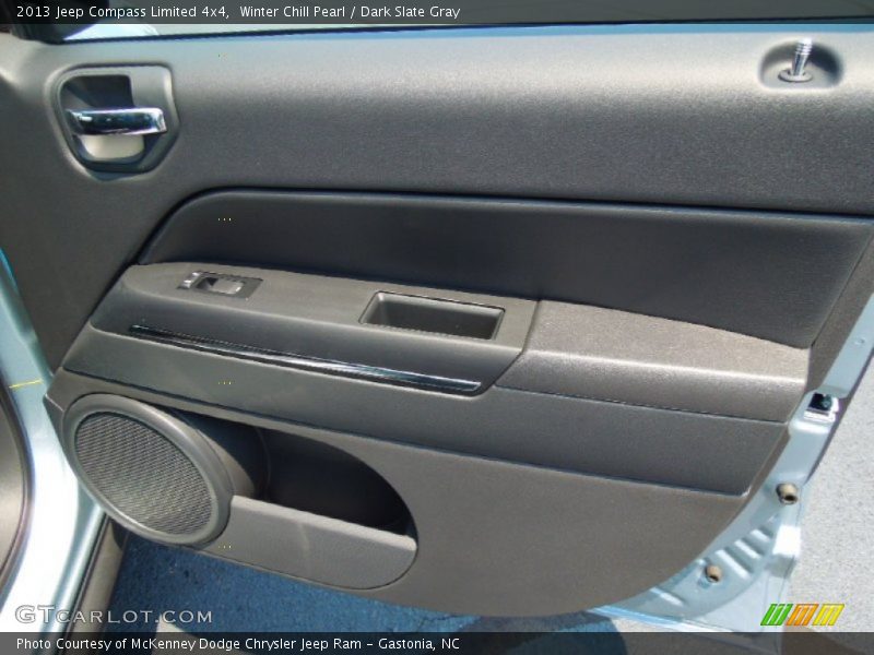 Winter Chill Pearl / Dark Slate Gray 2013 Jeep Compass Limited 4x4