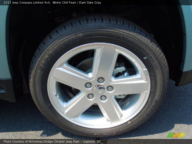 Winter Chill Pearl / Dark Slate Gray 2013 Jeep Compass Limited 4x4