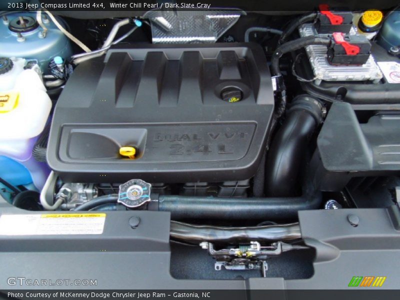 Winter Chill Pearl / Dark Slate Gray 2013 Jeep Compass Limited 4x4