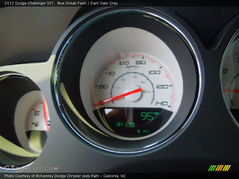 Blue Streak Pearl / Dark Slate Gray 2012 Dodge Challenger SXT