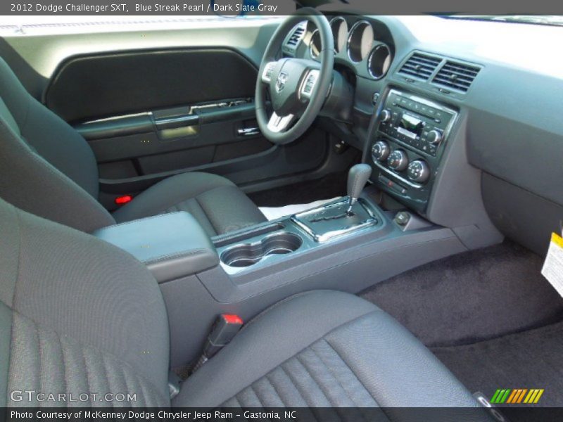 Blue Streak Pearl / Dark Slate Gray 2012 Dodge Challenger SXT