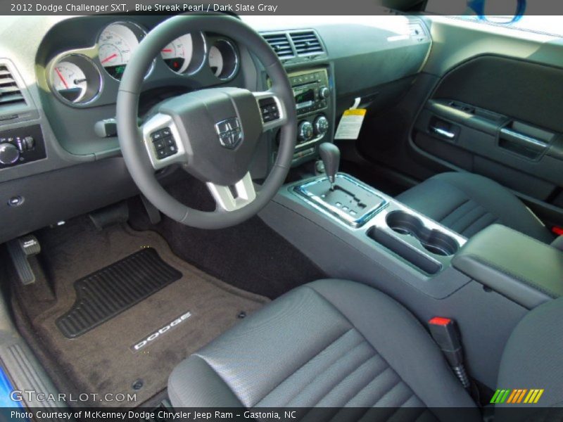 Dark Slate Gray Interior - 2012 Challenger SXT 