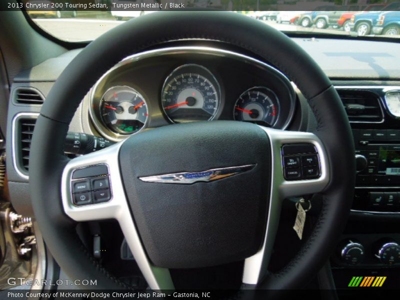 Tungsten Metallic / Black 2013 Chrysler 200 Touring Sedan