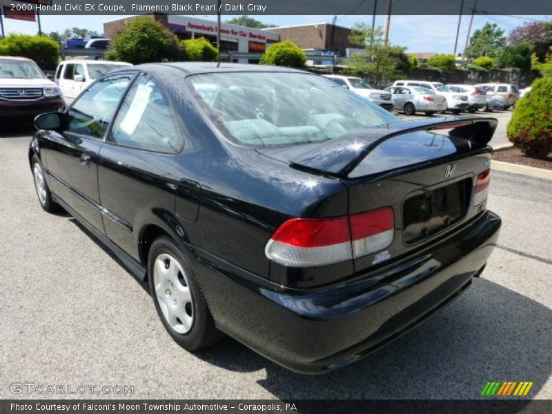 Flamenco Black Pearl / Dark Gray 2000 Honda Civic EX Coupe
