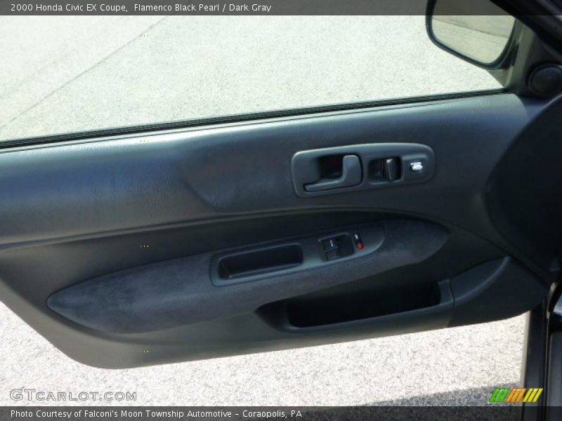 Flamenco Black Pearl / Dark Gray 2000 Honda Civic EX Coupe