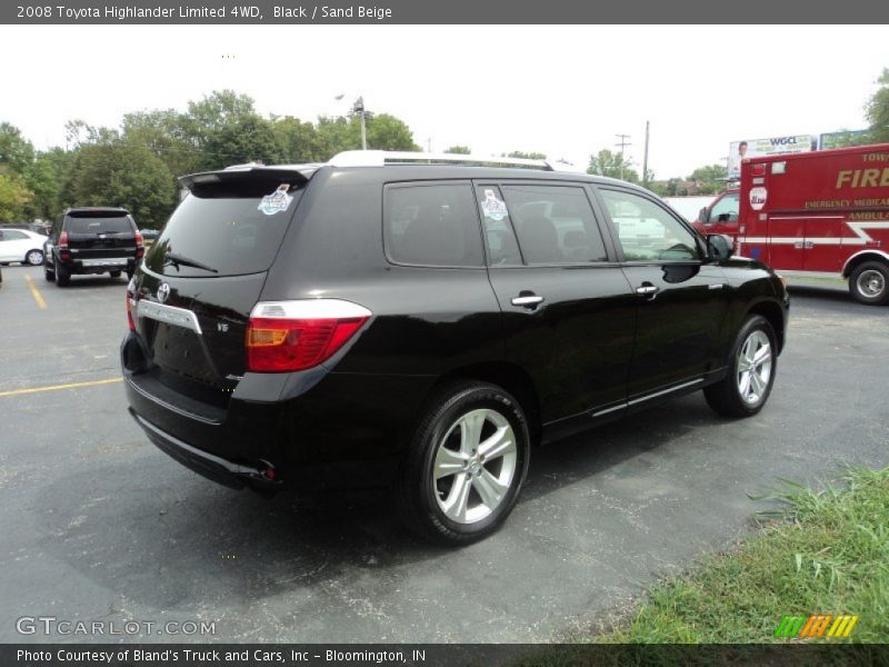 Black / Sand Beige 2008 Toyota Highlander Limited 4WD