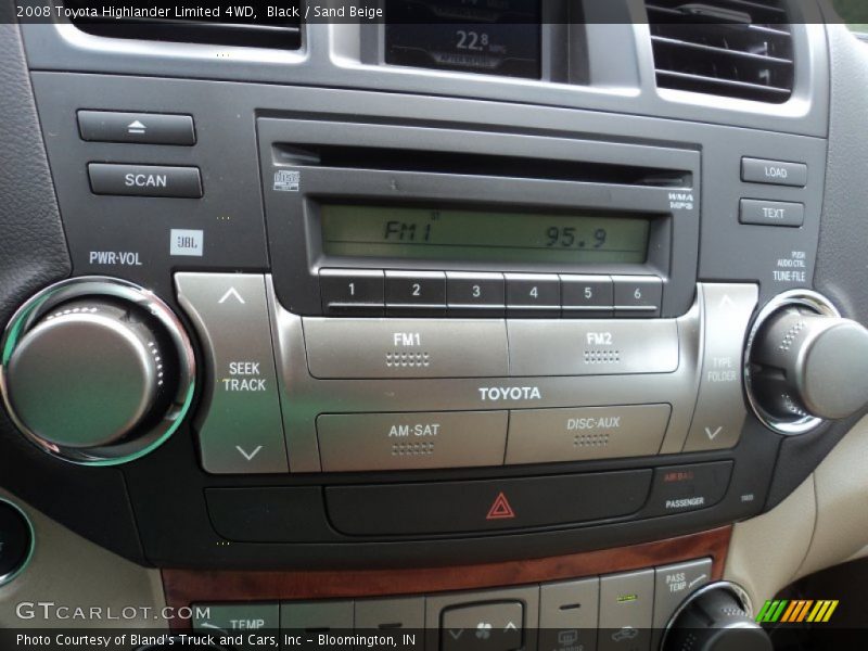 Black / Sand Beige 2008 Toyota Highlander Limited 4WD