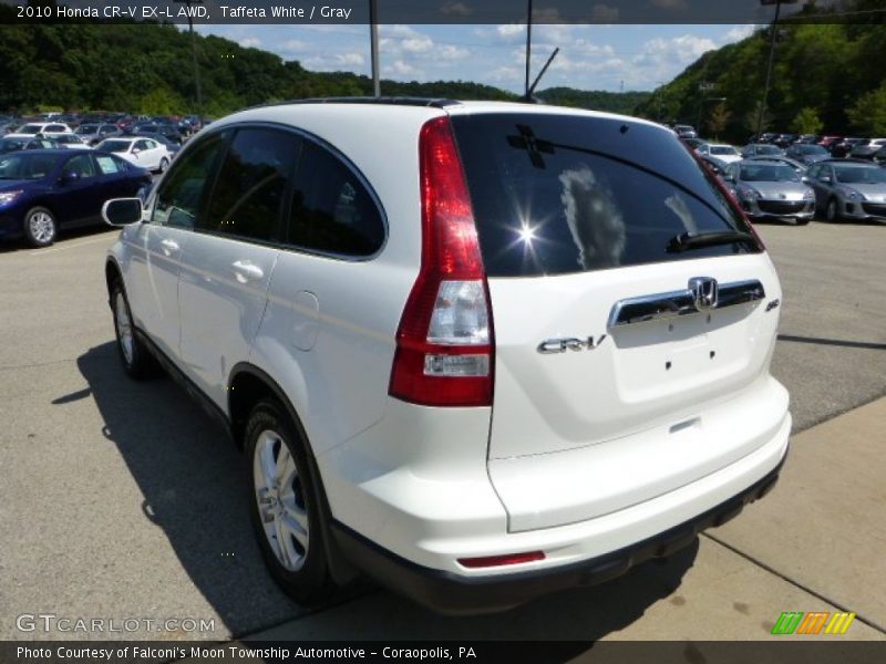 Taffeta White / Gray 2010 Honda CR-V EX-L AWD