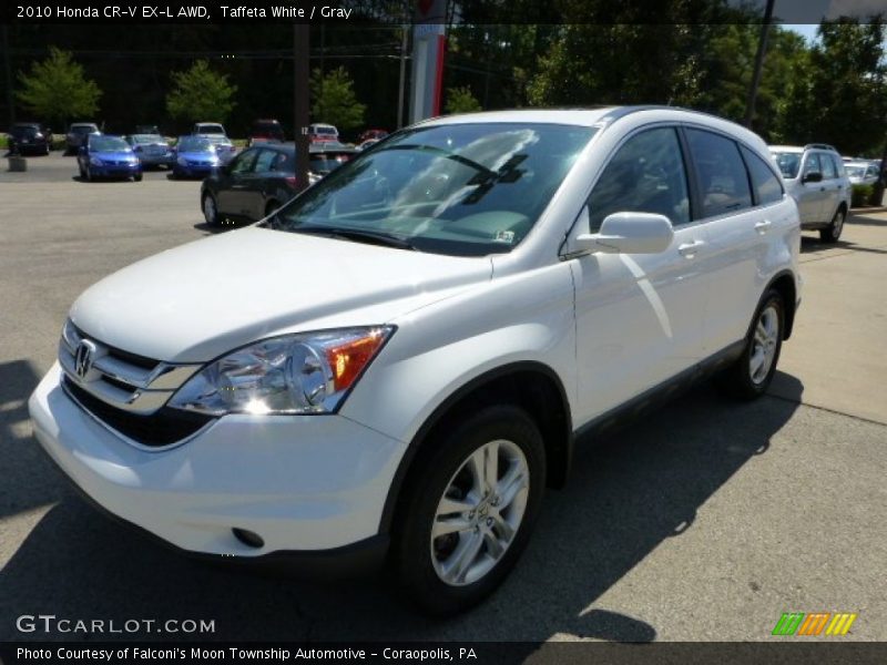 Taffeta White / Gray 2010 Honda CR-V EX-L AWD