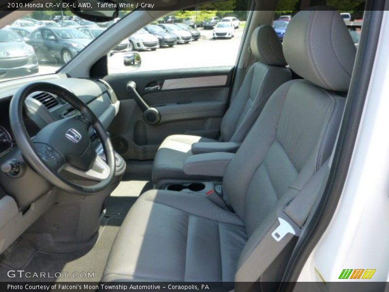 Taffeta White / Gray 2010 Honda CR-V EX-L AWD