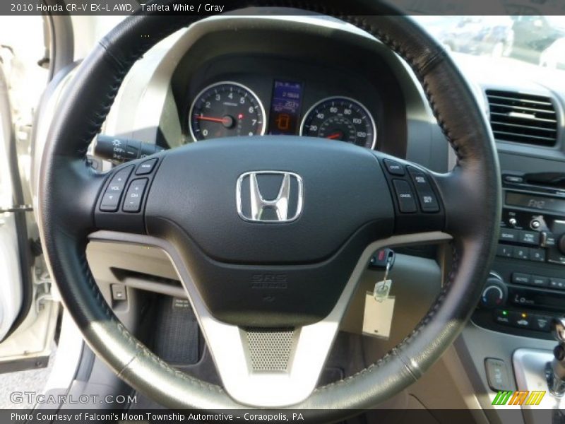 Taffeta White / Gray 2010 Honda CR-V EX-L AWD