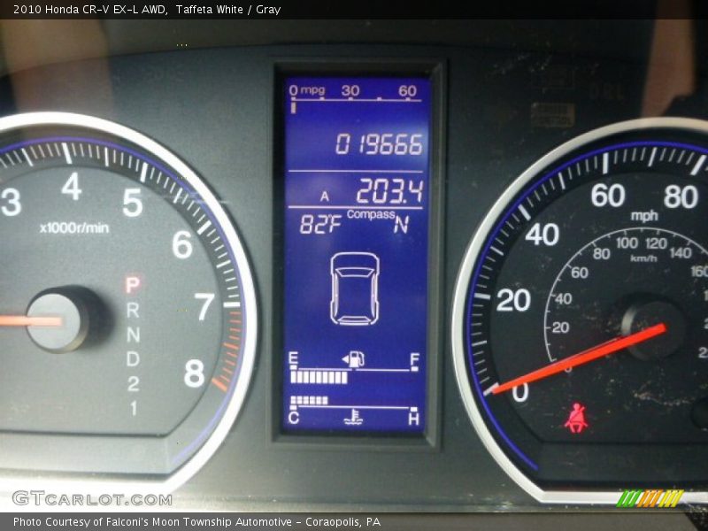 Taffeta White / Gray 2010 Honda CR-V EX-L AWD