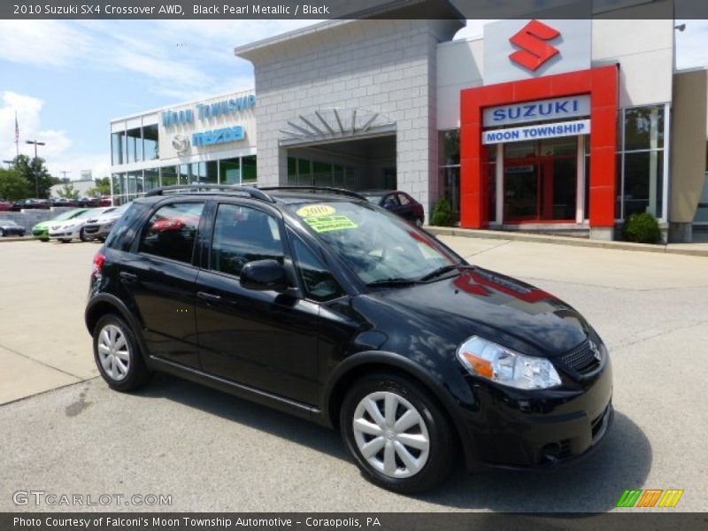 Black Pearl Metallic / Black 2010 Suzuki SX4 Crossover AWD