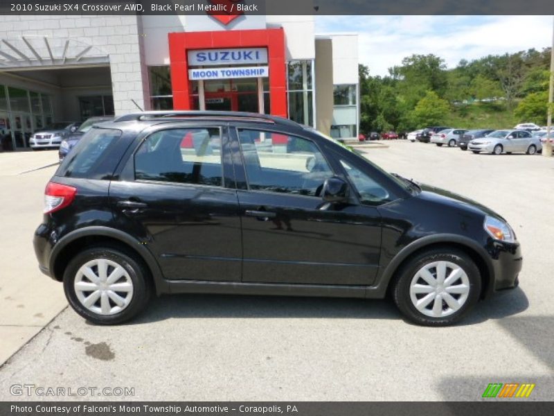 Black Pearl Metallic / Black 2010 Suzuki SX4 Crossover AWD