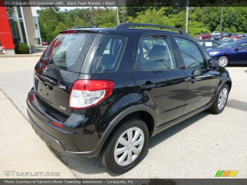 Black Pearl Metallic / Black 2010 Suzuki SX4 Crossover AWD