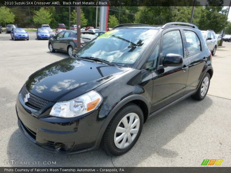 Black Pearl Metallic / Black 2010 Suzuki SX4 Crossover AWD