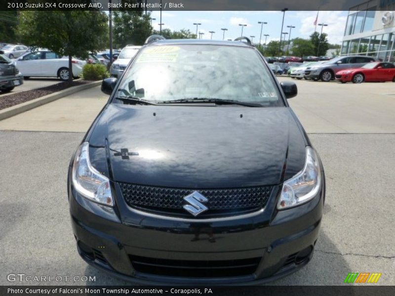 Black Pearl Metallic / Black 2010 Suzuki SX4 Crossover AWD