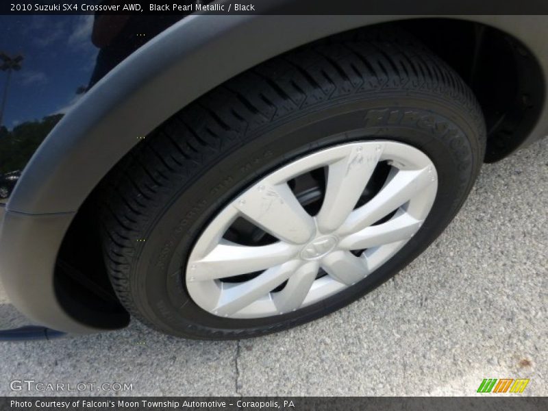 Black Pearl Metallic / Black 2010 Suzuki SX4 Crossover AWD