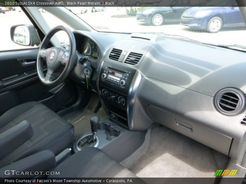 Black Pearl Metallic / Black 2010 Suzuki SX4 Crossover AWD